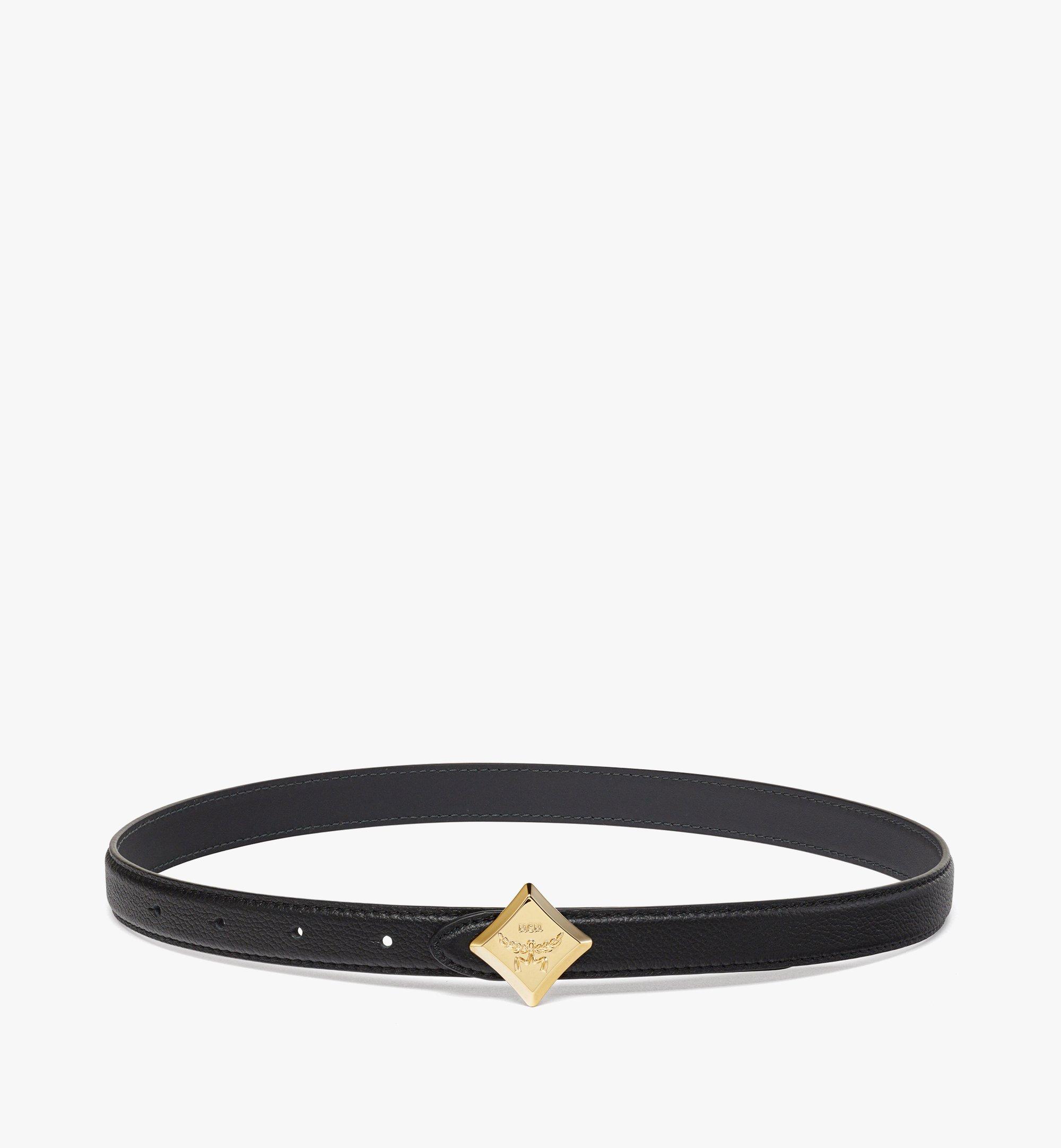 Diamond Logo Belt in Embossed Leather 1